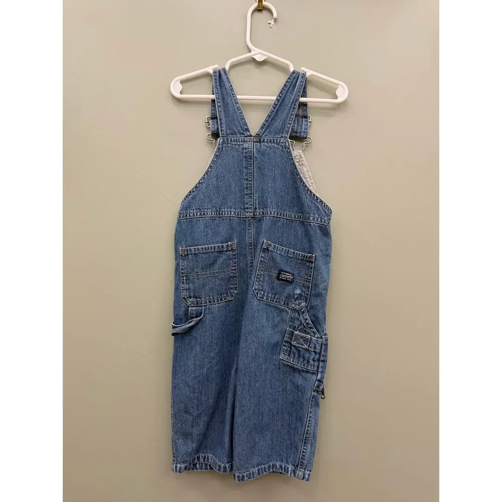 Carter's 18M Denim Overalls MVP Dog Embroidered Utility Carpenter Y2K